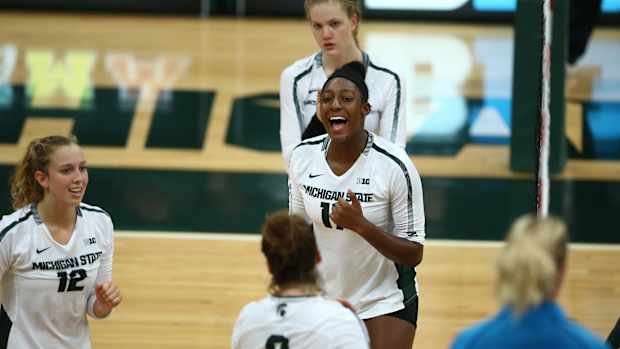 MSU Volleyball (PHOTO:  MSU SID)
